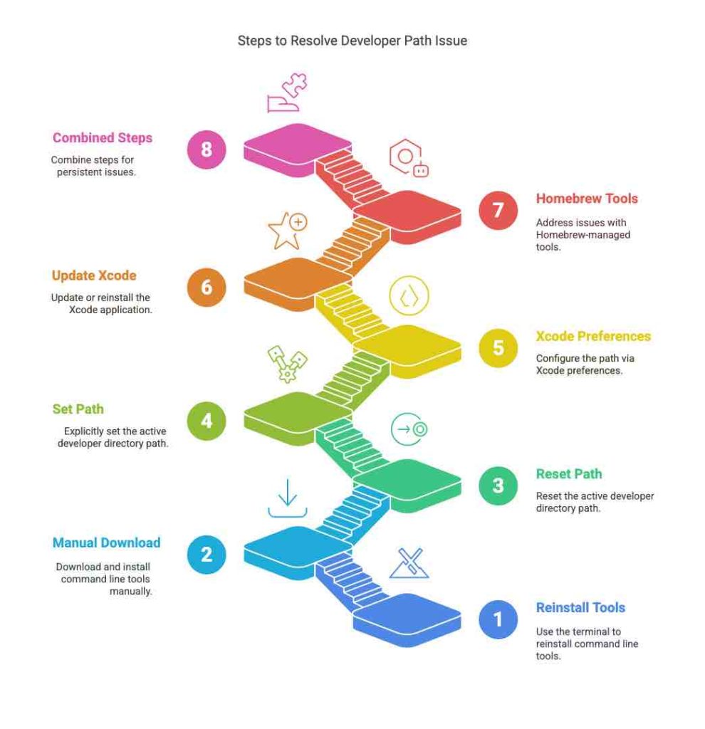 Steps to Resolve Developer Path Issue